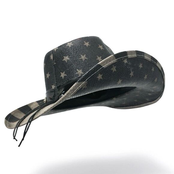 Star-Studded Black Cowboy Hat - Picture 5 of 8